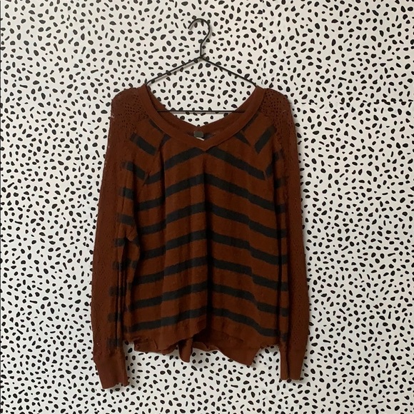 Free People Sweaters - Striped Free People Lightweight Sweater